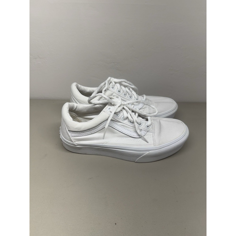 Vans Old Skool 721277 Unisex M 5.5 W 7 True White Classic Icon Sneakers